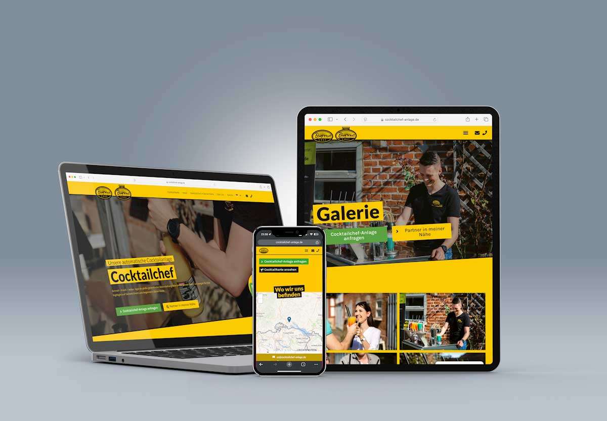 Website Relaunch Cocktailchef Franchise