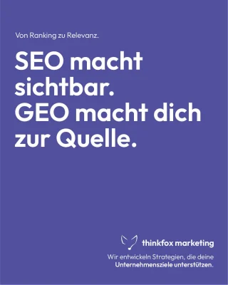 SEO macht sichtbar. GEO macht dich zur Quelle.